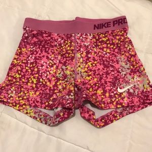 Nike pro spandex shorts